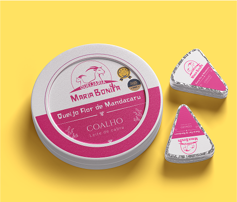Design de embalagem de queijo