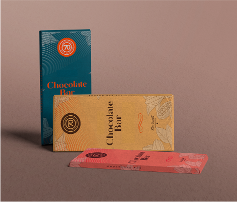 Design de embalagem de chocolate